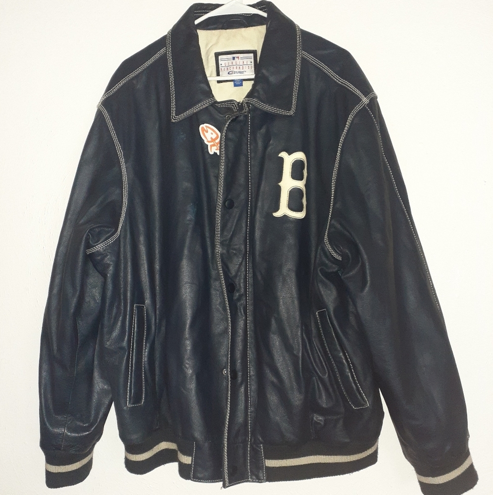 Leather Boston Red Sox Jacket